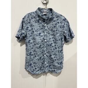 Columbia Blue Men’s Button-Down Short sleeve Large